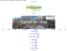 Tablet Screenshot of gogalilee.org